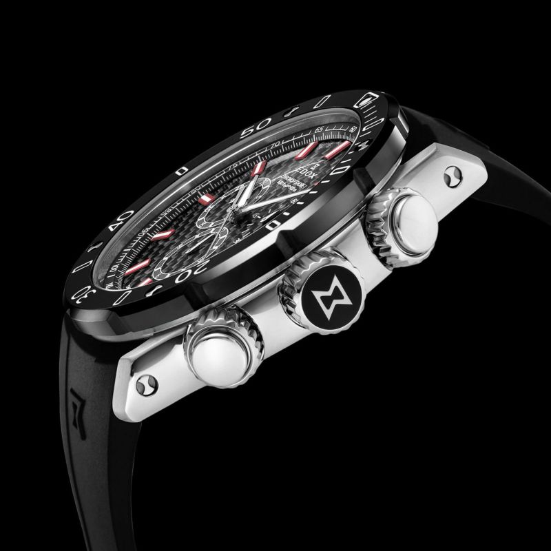 エドックス(EDOX) クロノオフショア1 クロノグラフ クォーツ ブラック